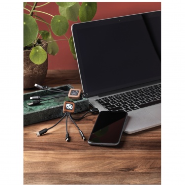 Logo trade mainostuote kuva: SCX.design C19 puinen ja helppokäyttöinen kaapeli